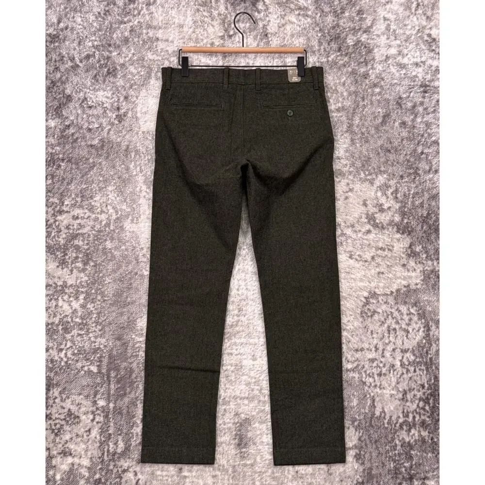 New J Crew Pants 30 x 30 Mens Green Cotton Woven Chino Trouser